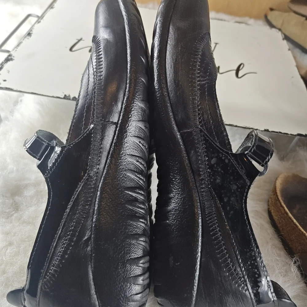 Naot Black Leather Mary Jane Shoes EUR 39 - Picture 8 of 10